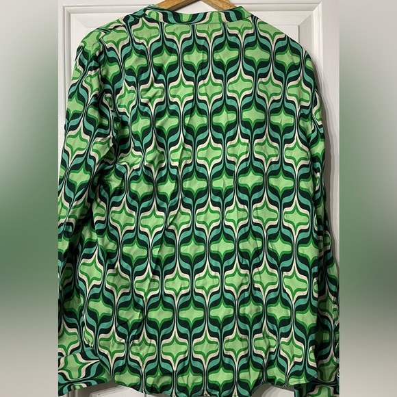 Zara | green pattered button up - Picture 4 of 4